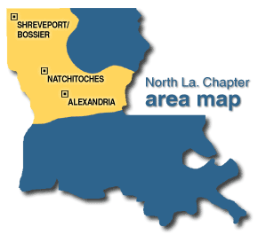 North La. Chapter area map